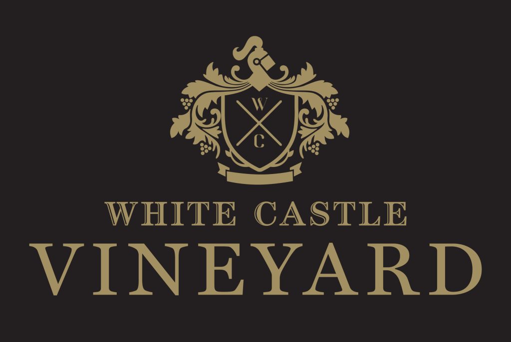 welsh red wine awatd wining vineyard White Castle vineyard's logo